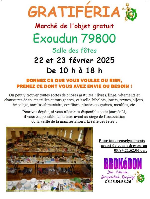 GRATIFERIA EXOUDUN 22 &23 février 2025