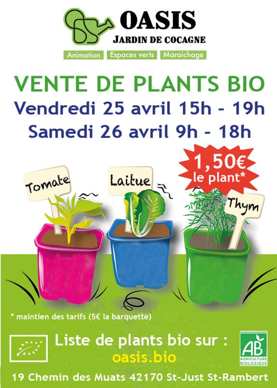 Vente de plants Bio