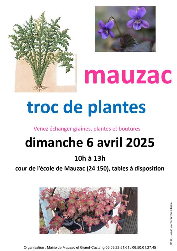 Troc plantes, boutures, graines