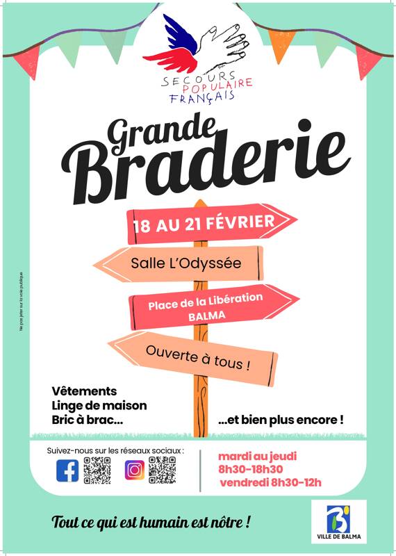 BRADERIE SECOURS POPULAIRE BALMA