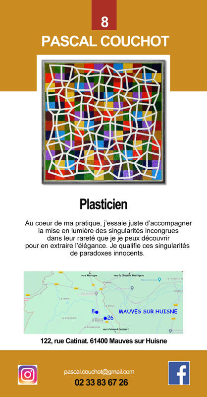 L'artiste plasticien Pascal Couchot ouvre son atelier