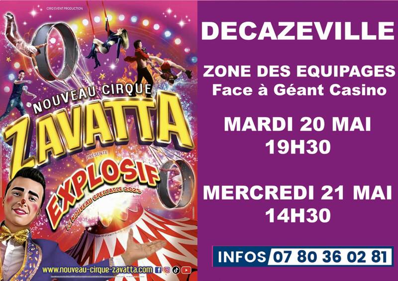 NOUVEAU CIRQUE ZAVATTA DECAZEVILLE 2025