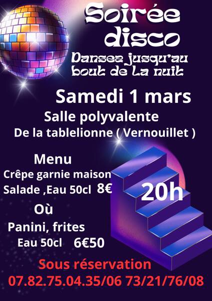 Soirée dansante année 80/90