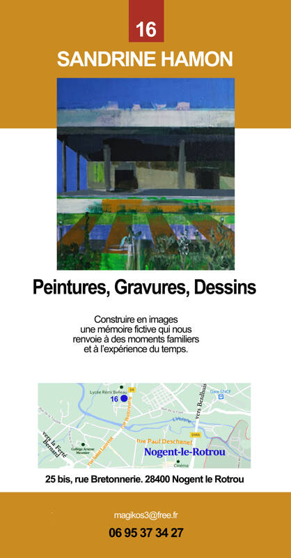 L'artiste peintre Sandrine Hamon ouvre son atelier