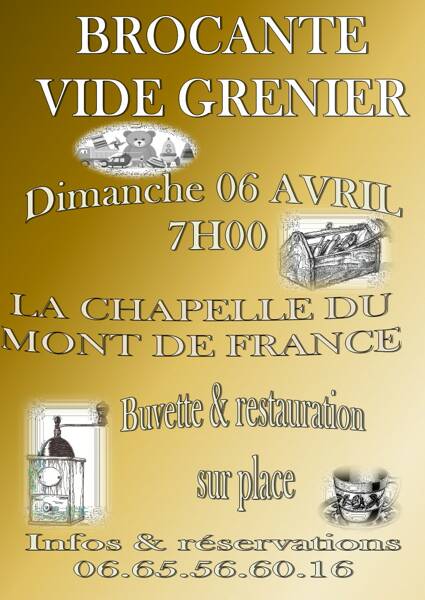 vide grenier la chapelle du mont de france