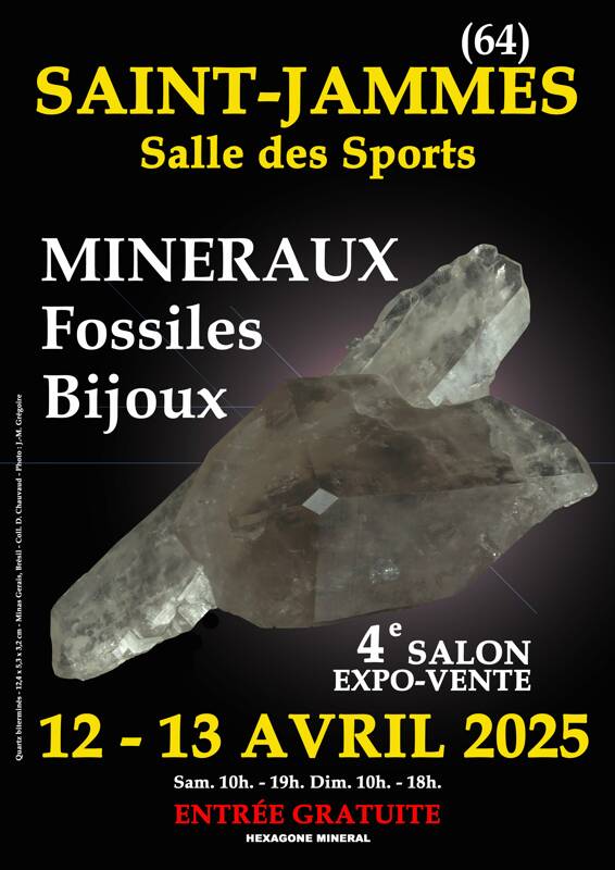 4e SALON MINERAUX FOSSILES BIJOUX de SAINT-JAMMES (Pyrénées-Atlantiques)