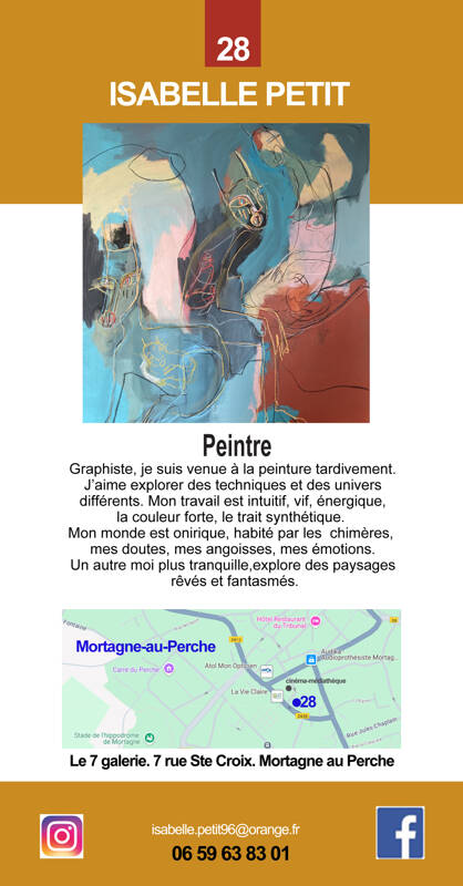 L'artiste peintre Isabelle Petit ouvre son atelier