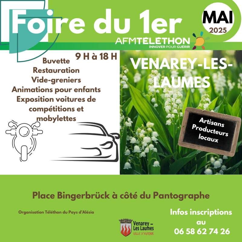 FOIRE DU 1er MAI - VENAREY-LES-LAUMES