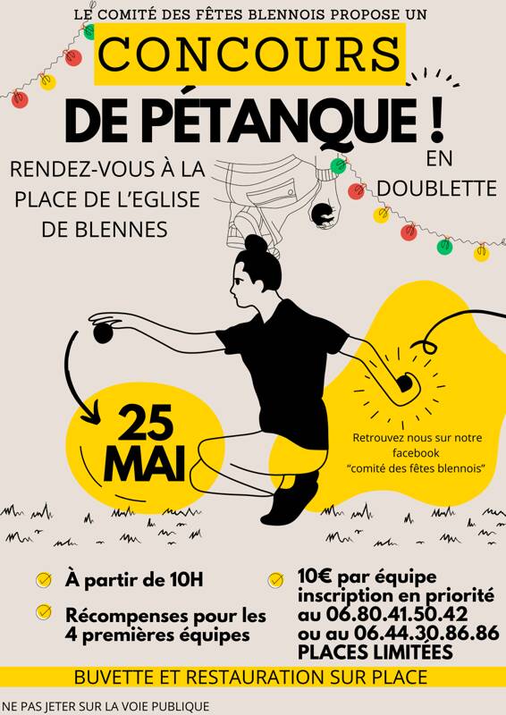 Concours de pétanque