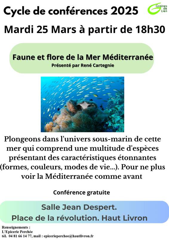 Faune et flore en mer Méditerranée