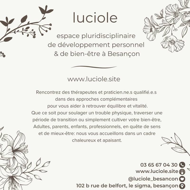 Portes ouvertes Luciole - espace pluridisciplianaires bien-être
