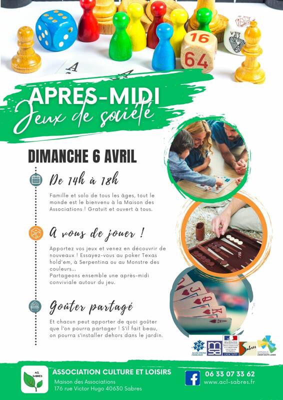 Après-midi jeux de société
