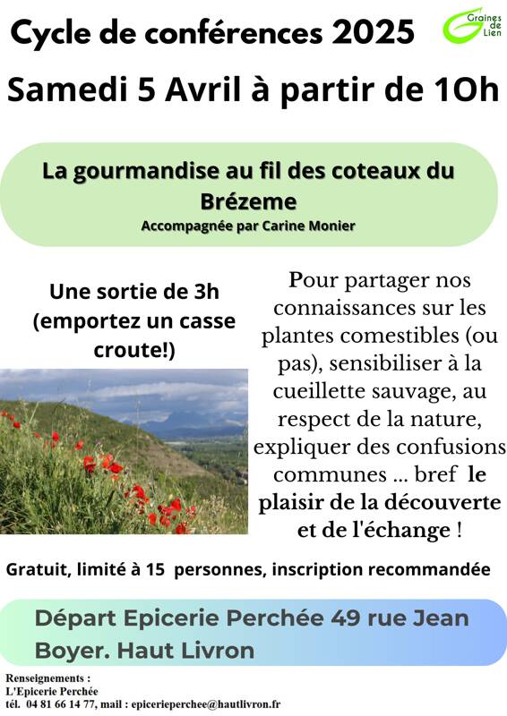 Ballade conférence sur les coteaux du Brézeme à Livron
