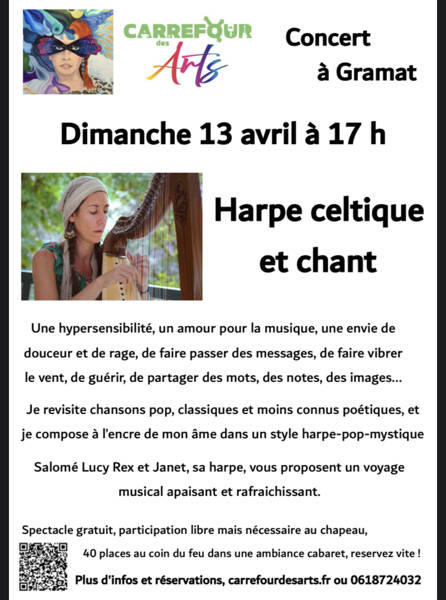 Concert harpe celtique et chant