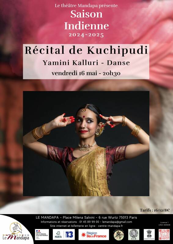 Récital de danse indienne Kuchipudi - Yamini Kalluri