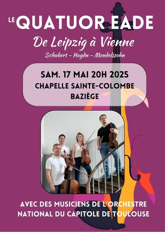 Concert du Quatuor EADE: De Leipzig à Vienne