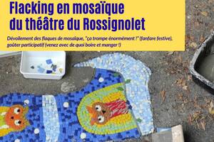 photo INAUGURATION - Flacking en mosaïque du théâtre du Rossignolet