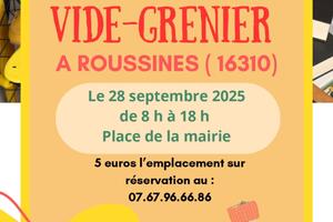 VIDE-GRENIER DE LA RUCHE A ROUSSINES 16310