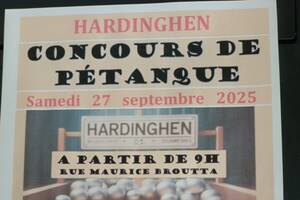 Concours de pétanque à Hardinghen
