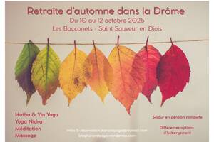 retraite de yoga d'automne dans la Drôme