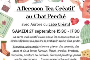 Afternoon Tea Créatif DIY au Chat Perché