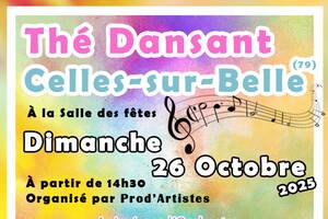 Thé dansant à CELLES SUR BELLE (79)