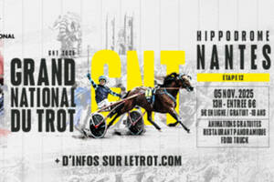 photo Nantes accueille la 12e étape du Grand National du Trot, à l'hippodrome du Petit-Port