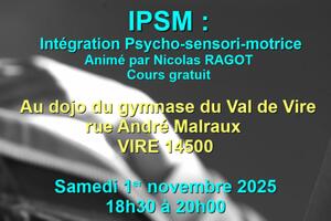 Cours GRATUIT d'IPSM (Intégration Psycho-Sensori-Motrice)