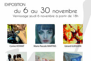Exposition à 9, Galerie d’Art Wilson, Blois 6-30 Novembre 2025