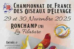 photo Championnat de France des Oiseaux D'Elevage à RONCHAMP (70) à la Filature