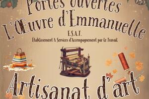 Portes ouvertes atelier d'artisanat d'art ESAT L'Œuvre d'Emmanuelle