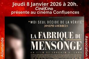 photo CinéKino entame l’année 2026 avec « La Fabrique du Mensonge » jeudi 8 Janvier à 20h. au cinéma Confluences de Sens