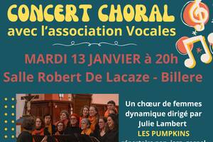 photo L'association Vocales vous invite à bien commencer l'année en chansons