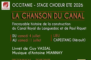 photo LA CHANSON DU CANAL - Stage Choral du 4 au 11 juillet 2026 - Capestang