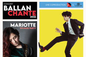 Sam Sauvage et Mariotte pour la 8ème édition de Ballan Chante le samedi 4 avril 2026