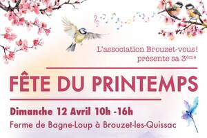 3ème Fête du Printemps dimanche 12 avril à Brouzet les Quissac