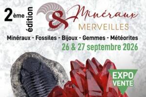 Salon Minéraux & Merveilles - 26 et 27 septembre 2026 - l'Axone Montbéliard