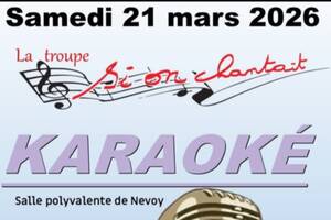 Soirée Karaoké annuelle de la Troupe Si on chantait à Nevoy à partir de 20h