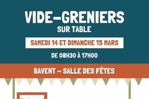 photo Vide-greniers sur table