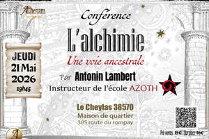 Conférence : L’Achimie, une voie ancestrale avec Antonin Lambert