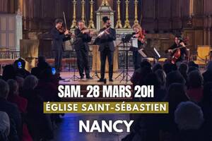 Concert à Nancy : Vivaldi, Bach, Mozart, Tchaïkovski, Rachmaninov, Schubert, Saint-Saëns, De Falla