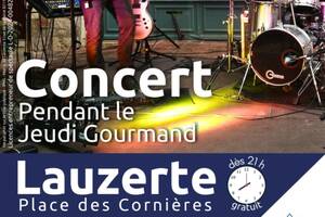 Concert du groupe Rock on the Road lors du Jeudi Gourmand