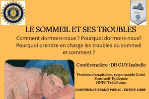 Le SOMMEIL et ses troubles, conférence du Dr Isabelle GUY