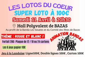 Super Loto organisé par les Lotos du Coeur avec animation Banda