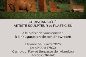 Exposition au showroom de Christian CEBE artiste sculpteur