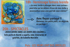 Repas partagé, vernissage et spectacles