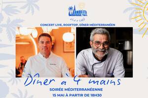Soirée Méditerranéenne à La Rochelle 15 mai : Dîner à 4 mains avec les chefs Carlos Foito et Hervé Holderbaum