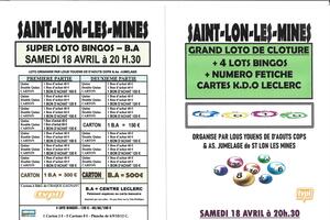 SUPER LOTO BINGOS AVEC FETICHE DE CLOTURE
