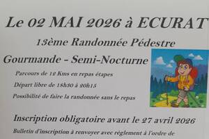 Randonnée pédestre gourmande semi nocturne
