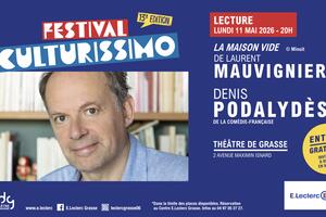 Festival Culturissimo - Lecture de Denis Podalydès